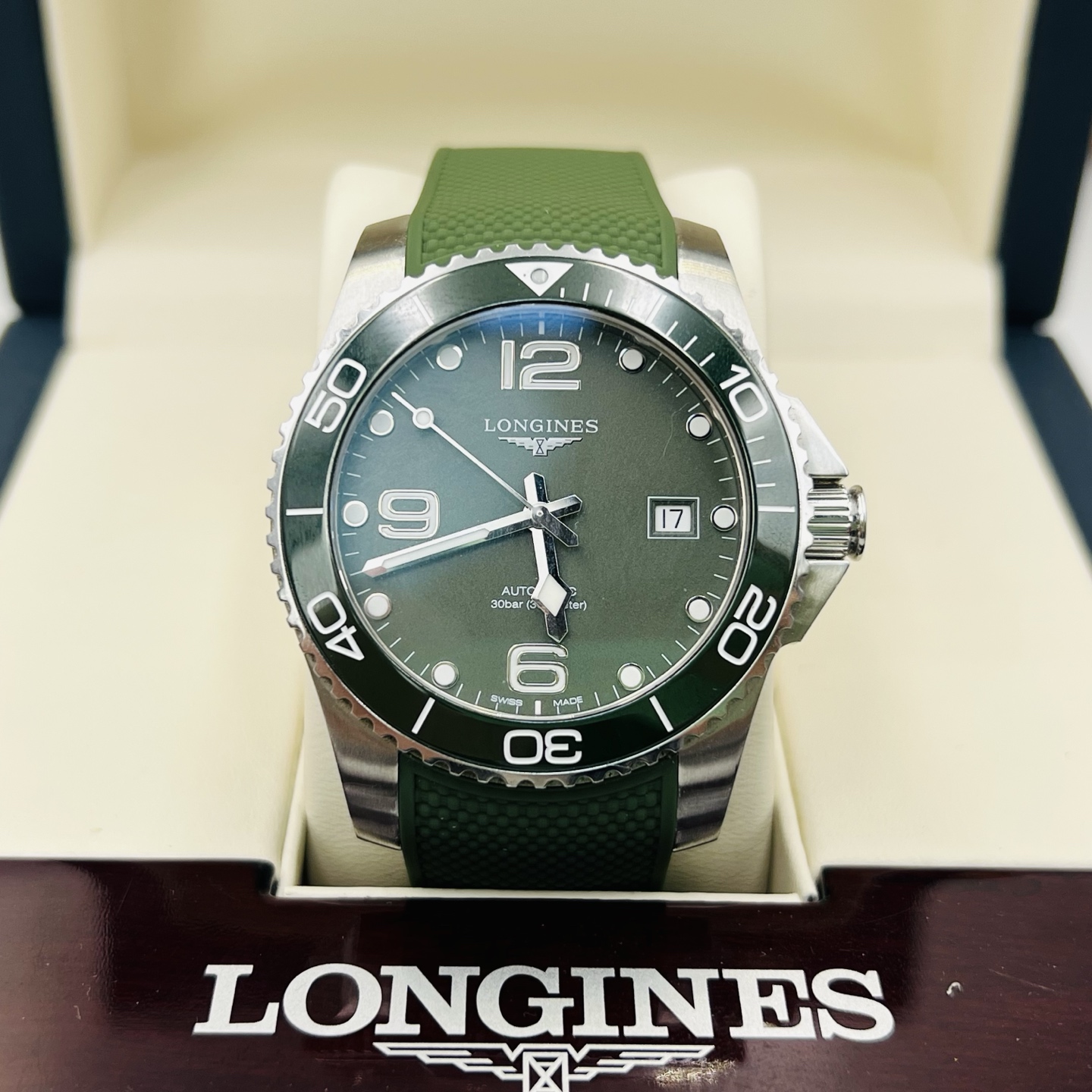 99新 Longines/浪琴 康卡斯系列自动男表L3.781.4.06.9表径41