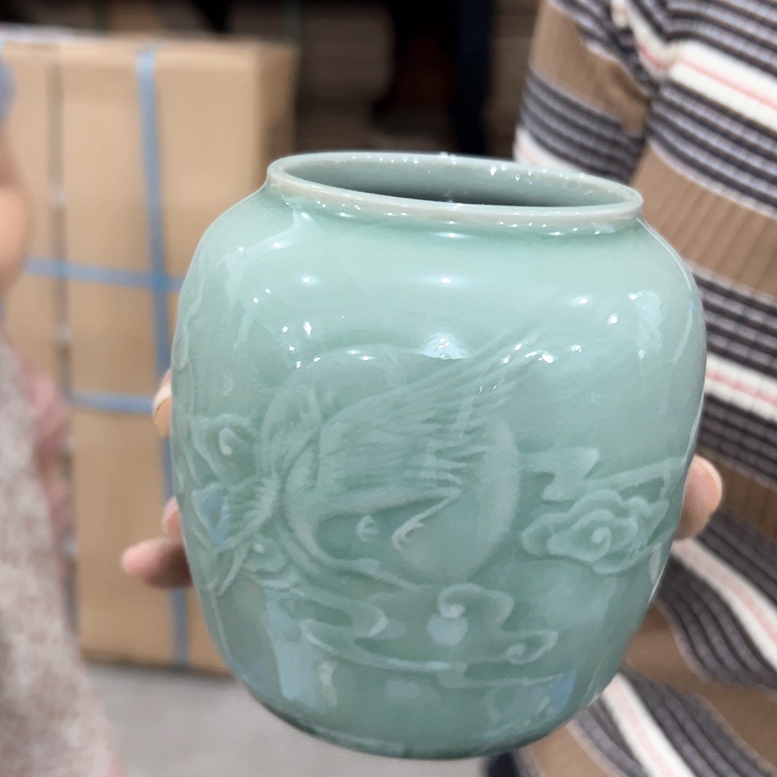 龙泉云间青瓷小米茶器