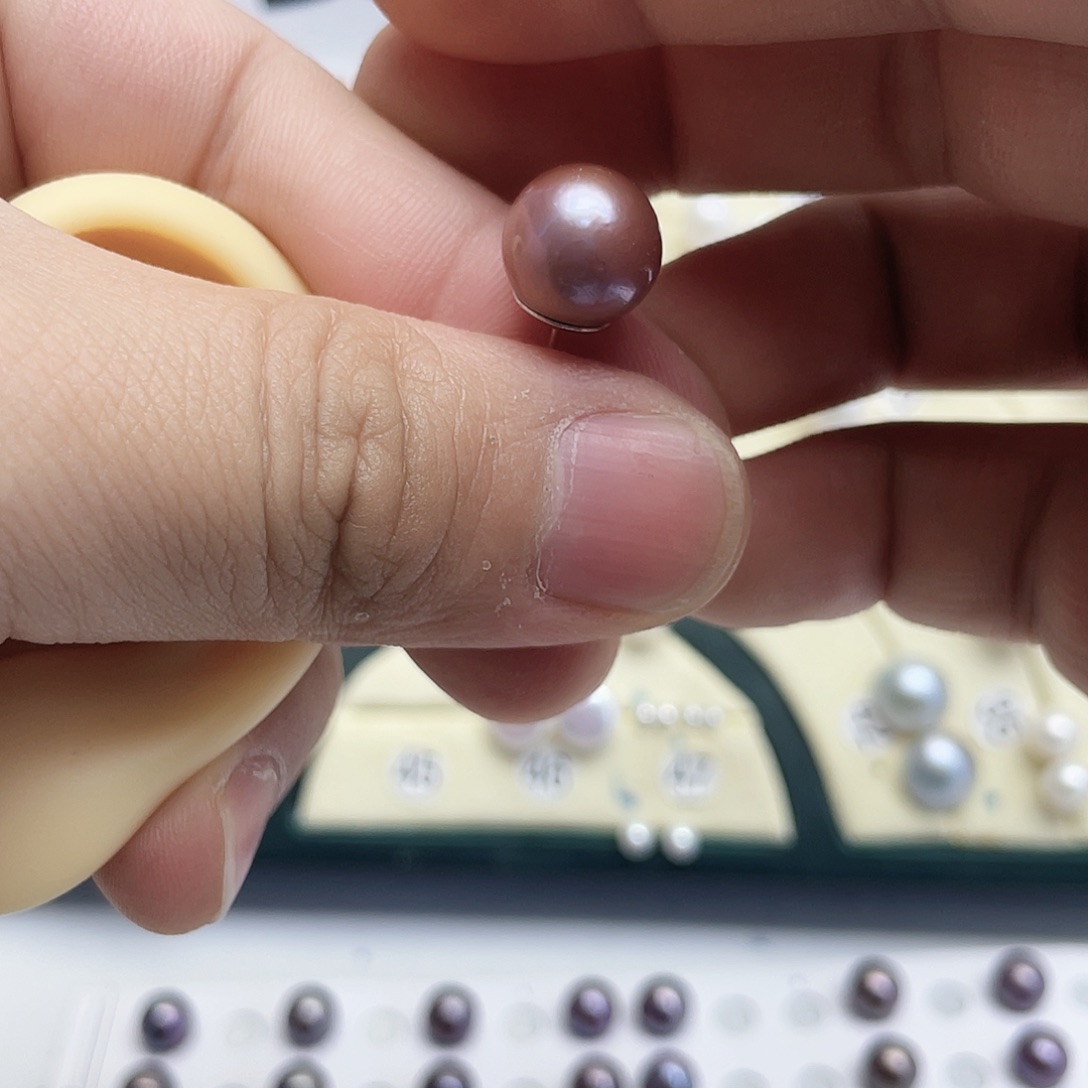 秋***韵银S925镶嵌耳饰淡水珍珠