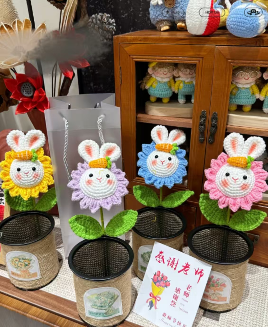 向日葵笑脸笔筒（教师节礼物）