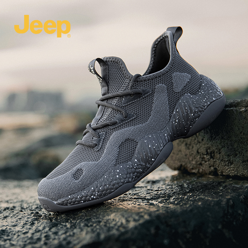 JEEP吉普新款休闲男鞋秋季户外涉水运动跑步鞋徒步防滑轻便低帮鞋
