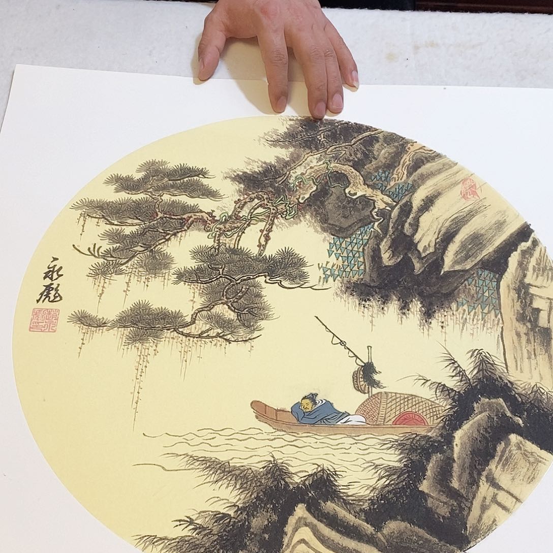 国画赵永彪手绘写意画