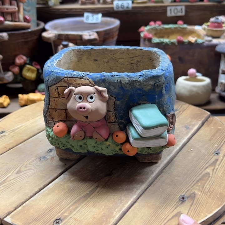 嘻哈多肉花盆百搭