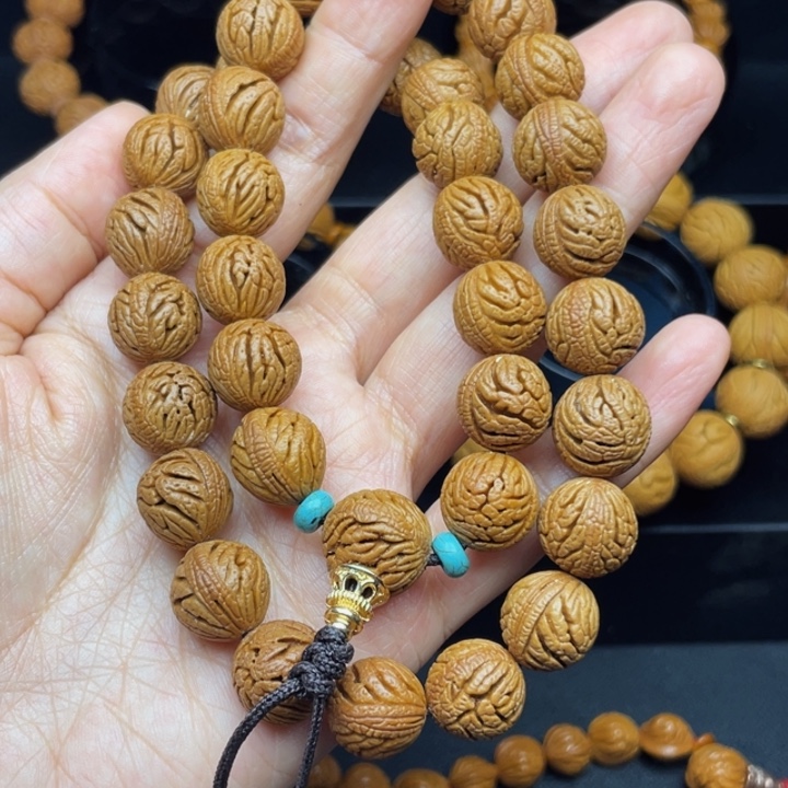 執***夢桃核吊坠绣球桃核