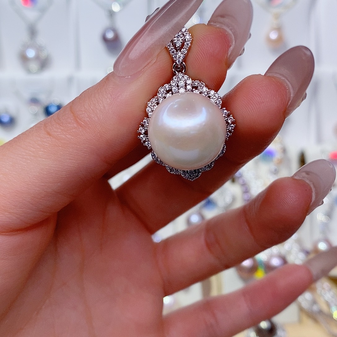 淡水珍珠吊坠(赠链)未镶嵌15➕