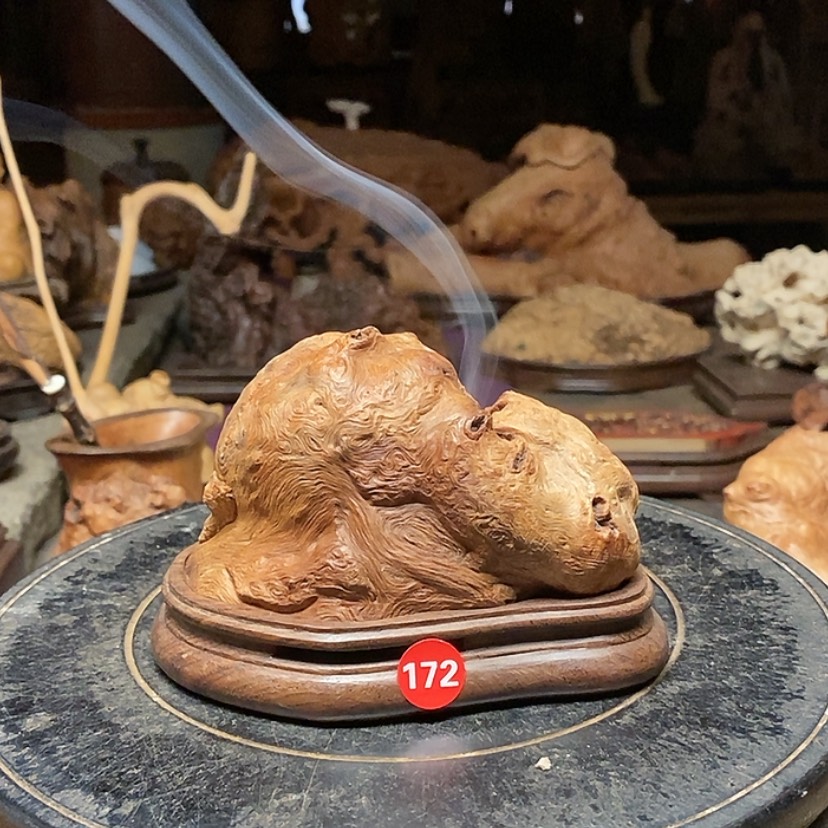 【闪购商品】172号荔枝木香炉工艺