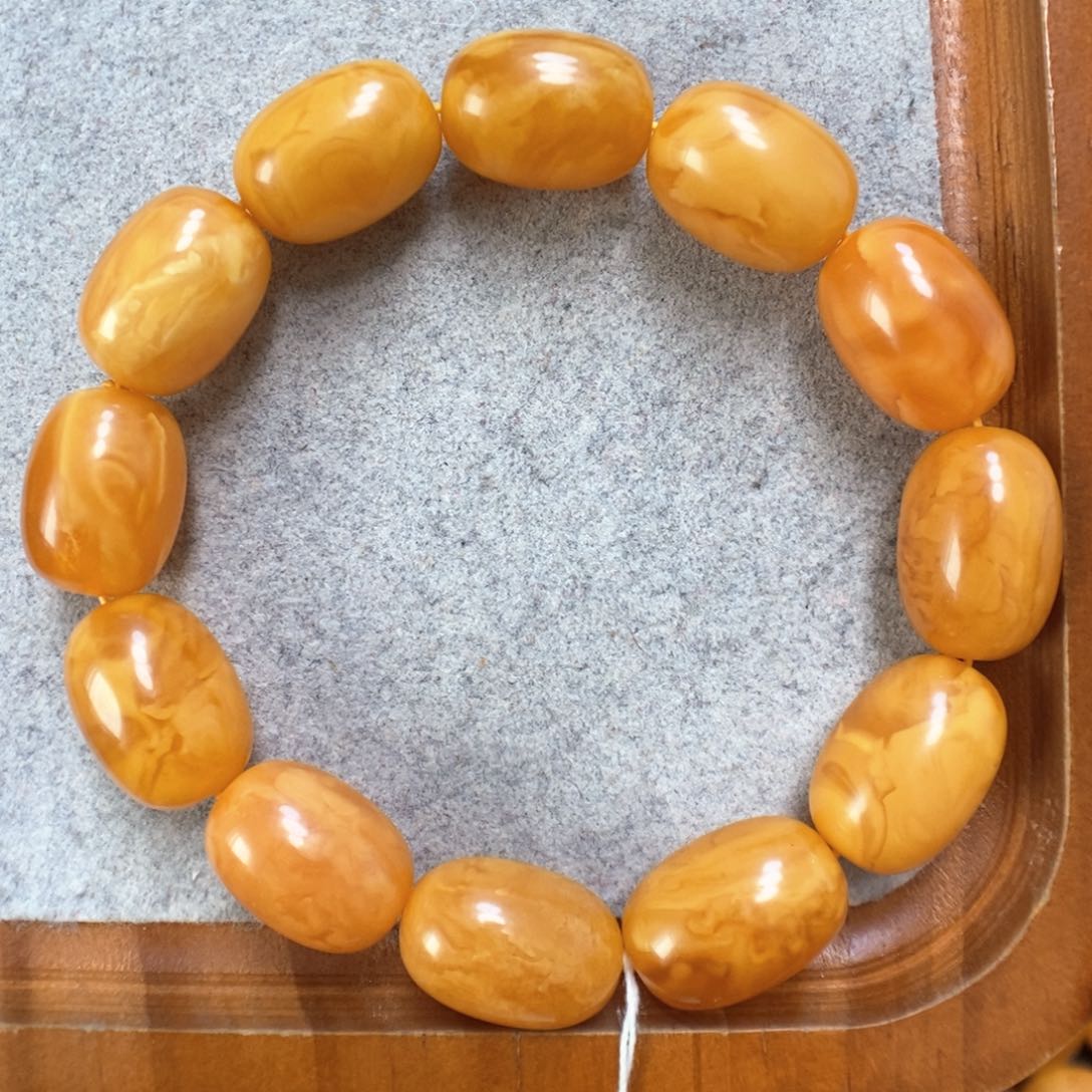 蜜蜡手串未镶嵌蜜蜡手串