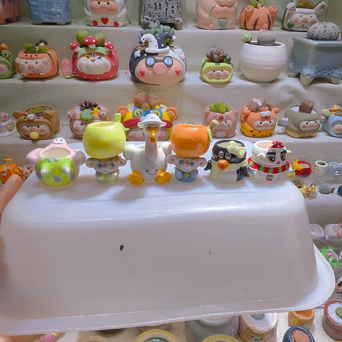 046纯手工制作重工盆盆30一个