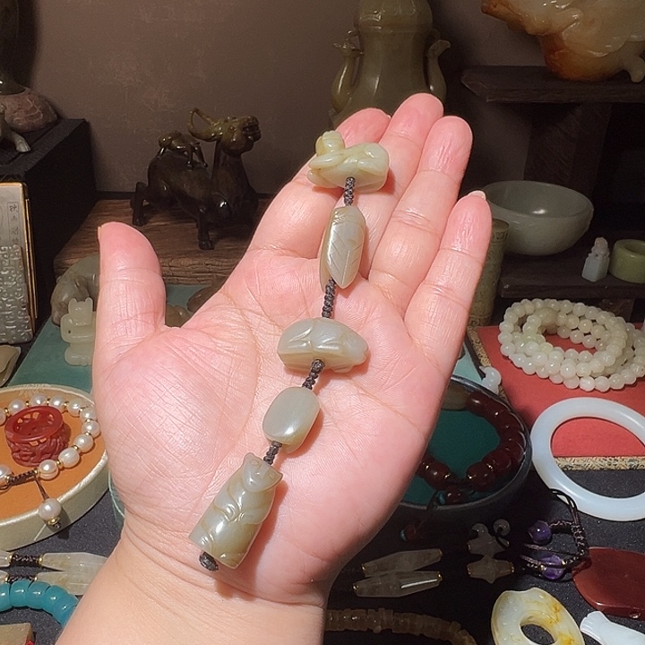 和田玉未镶嵌挂件可*