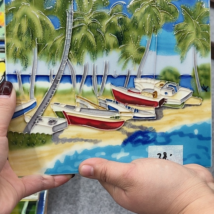 陶瓷板画20/20单瓷片微瑕