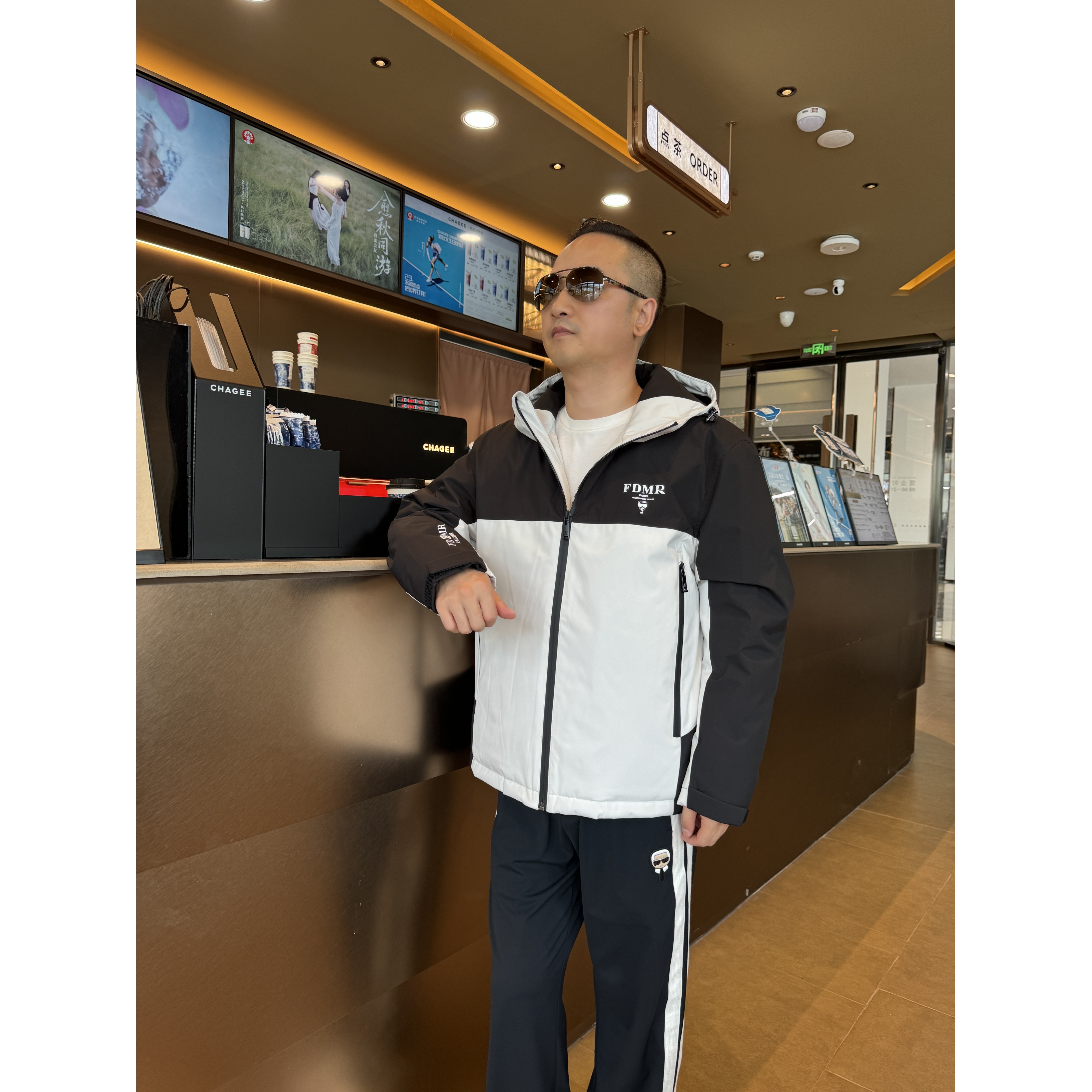  FEIDIMR男士鹅绒服三防休闲连帽防水防风保暖265512