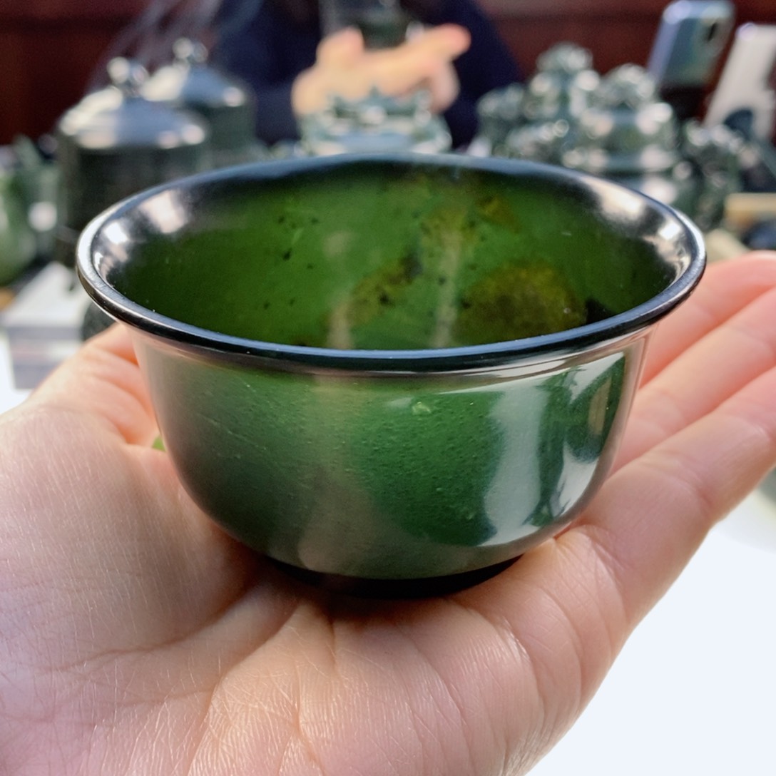 和田玉（青玉）摆件未镶嵌优***猪微瑕