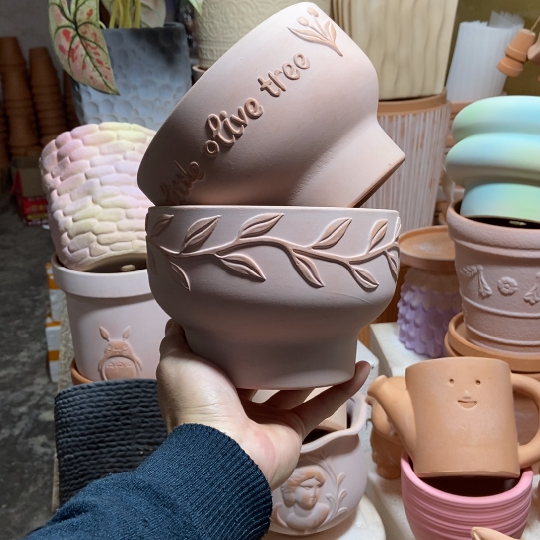 16×10雾化矮盆英文+柳叶 2个