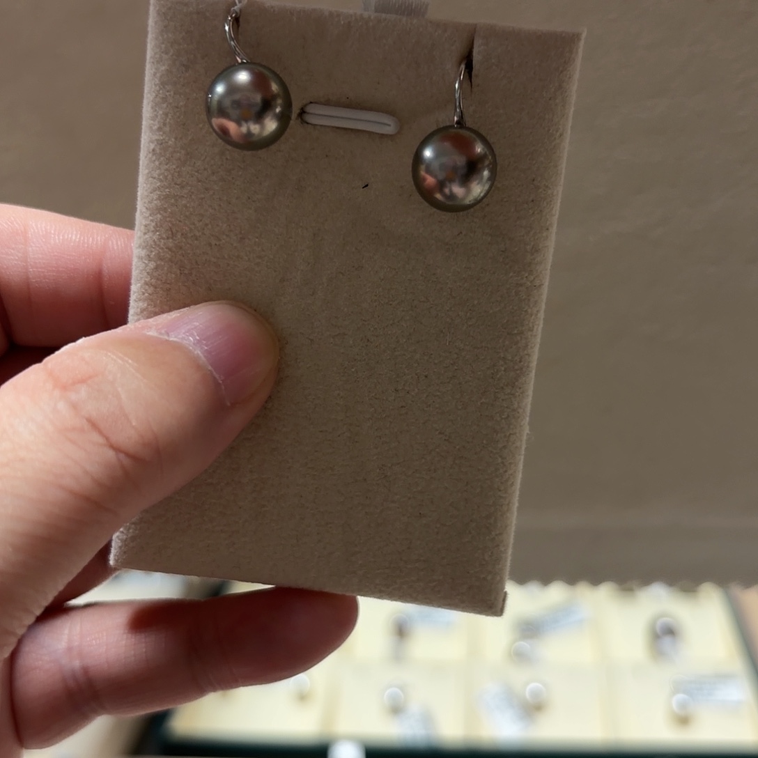 耳坠海水珍珠银S925镶嵌