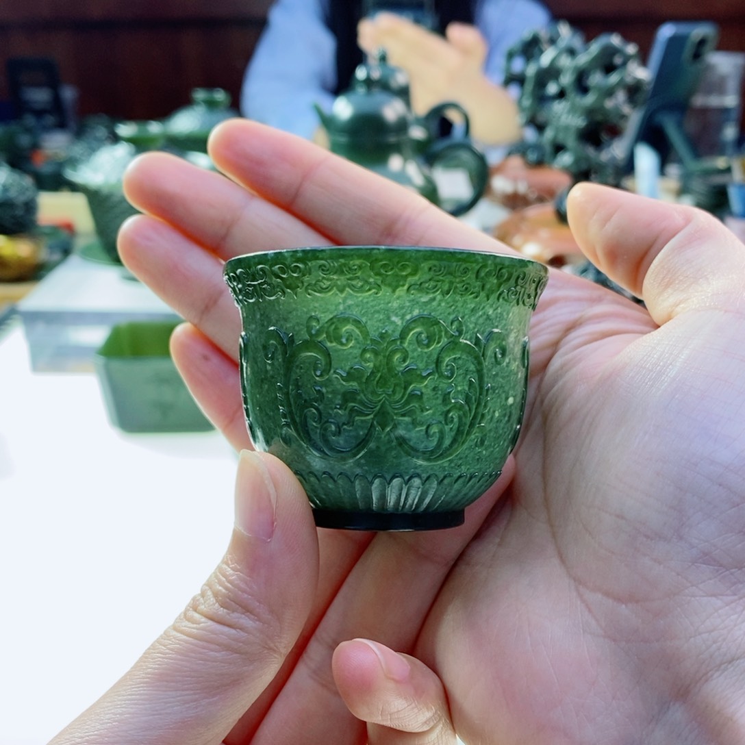 和田玉（青玉）未镶嵌摆件用****8