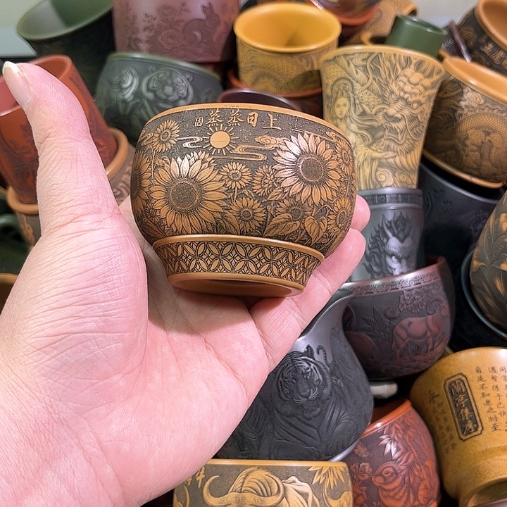 茶杯紫砂全手工紫砂主任杯