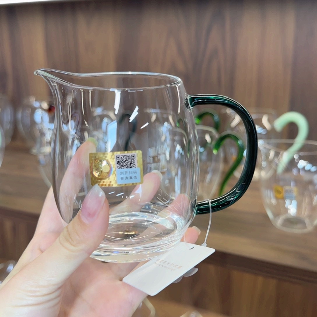 澄然墨绿色公道杯。。
