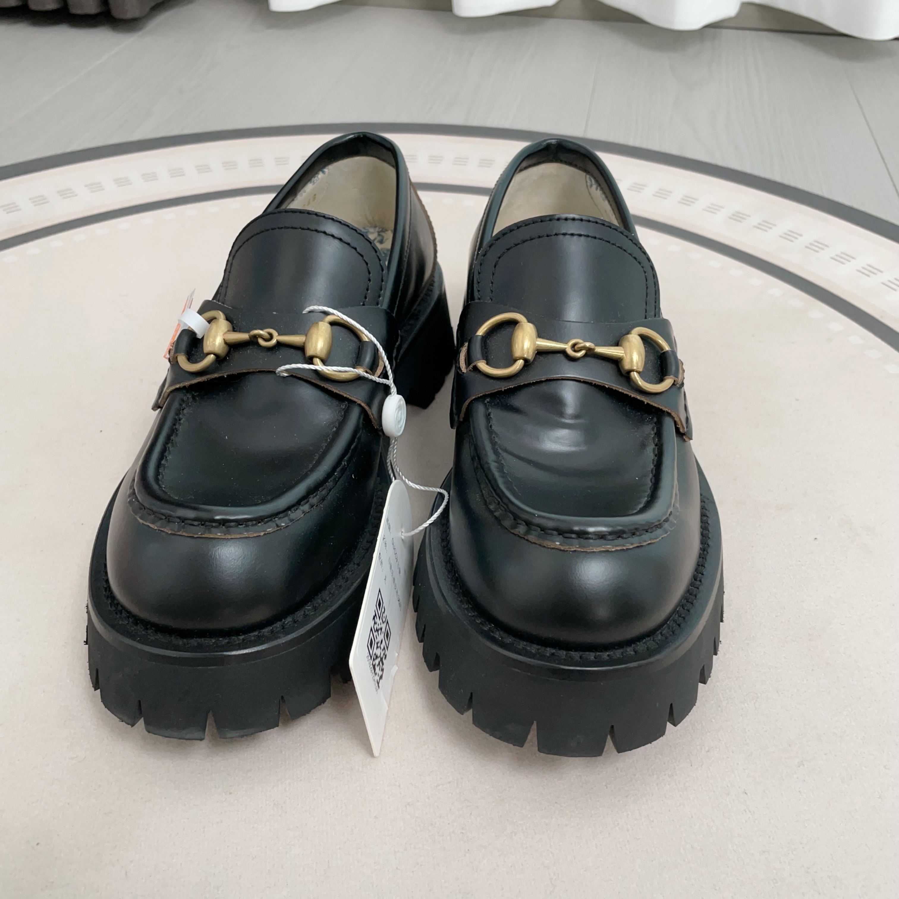 95新 GUCCI/古驰 乐福皮鞋36码/251029YZH1L01