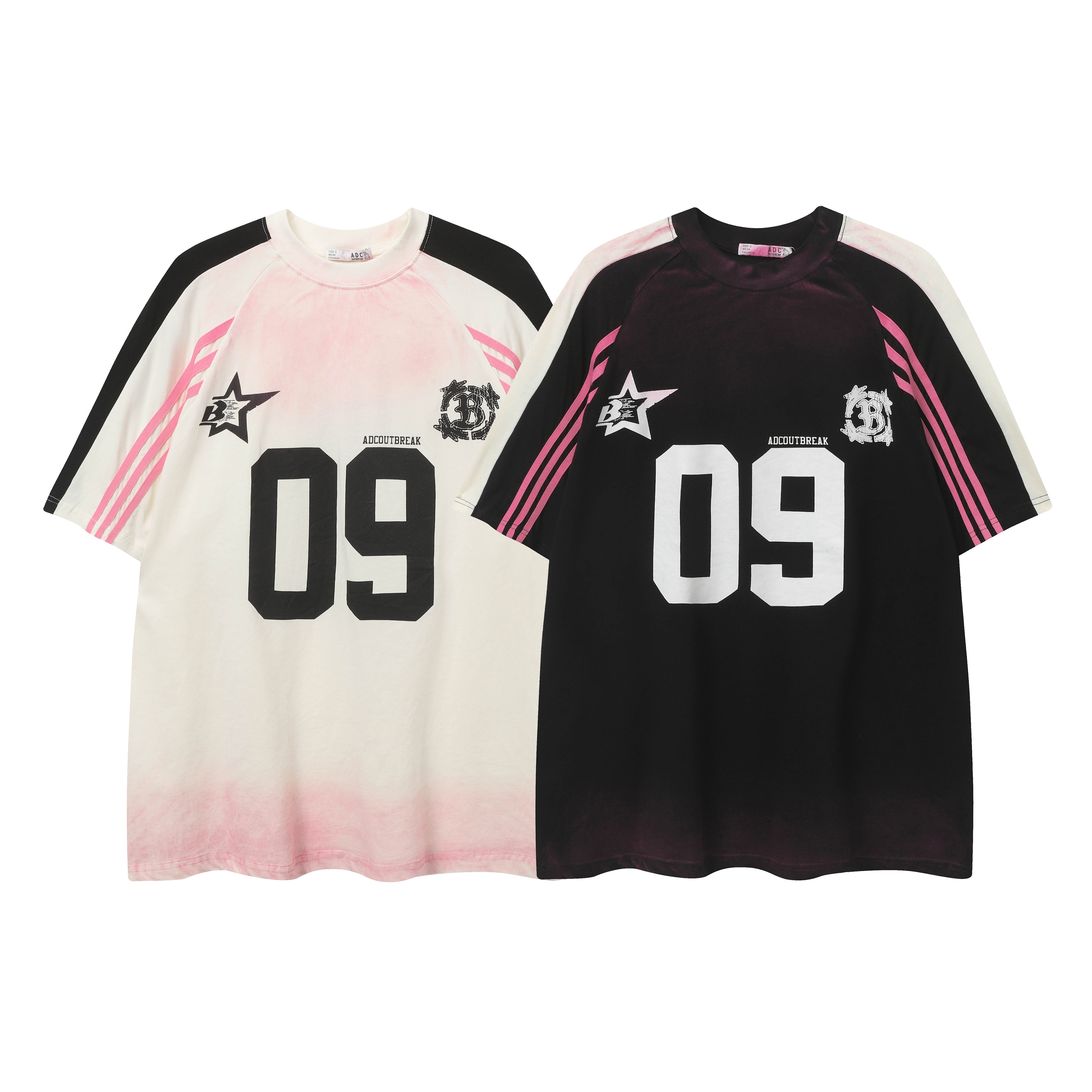 无敌火中性风 夏季圆领短袖男女印花T恤复古宽松透气美式训练嘻哈