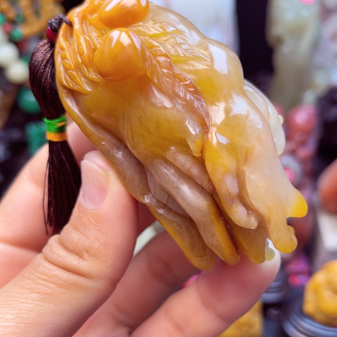 寿山石佛手手玩件
