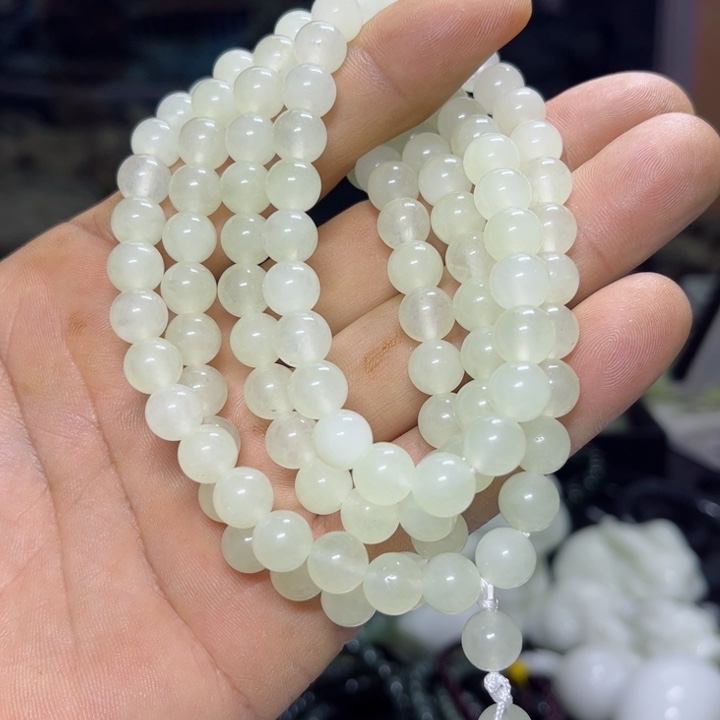 蛇纹石玉项链未镶嵌