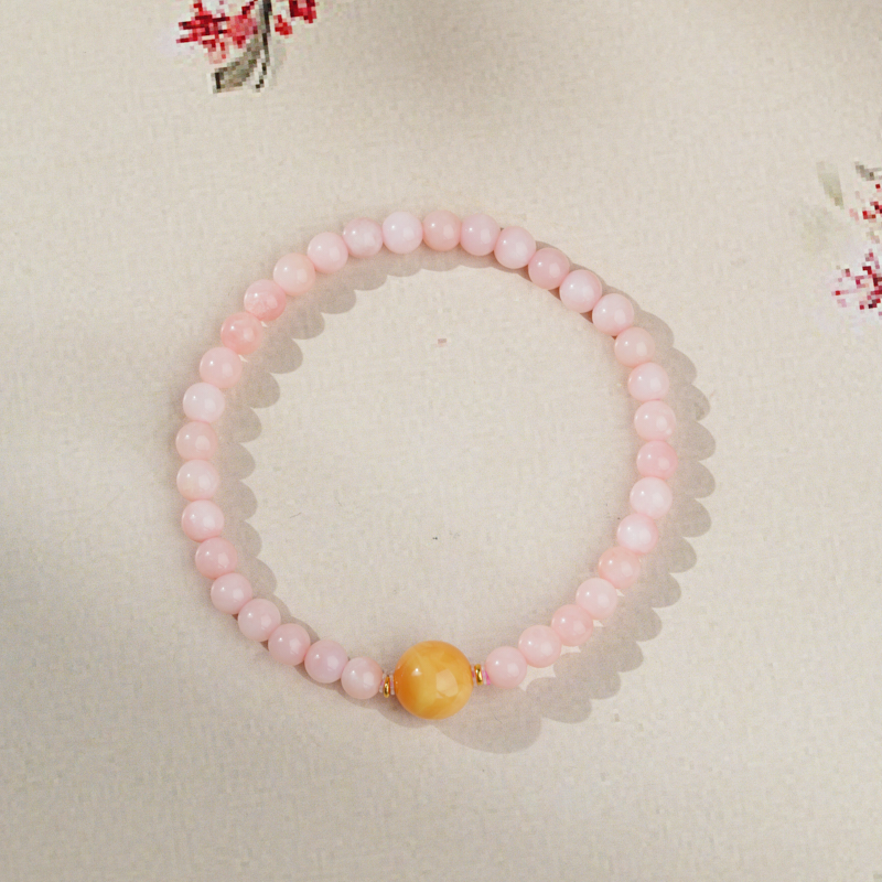 POTALA PALACE/布达拉宫粉欧泊蜜蜡手串