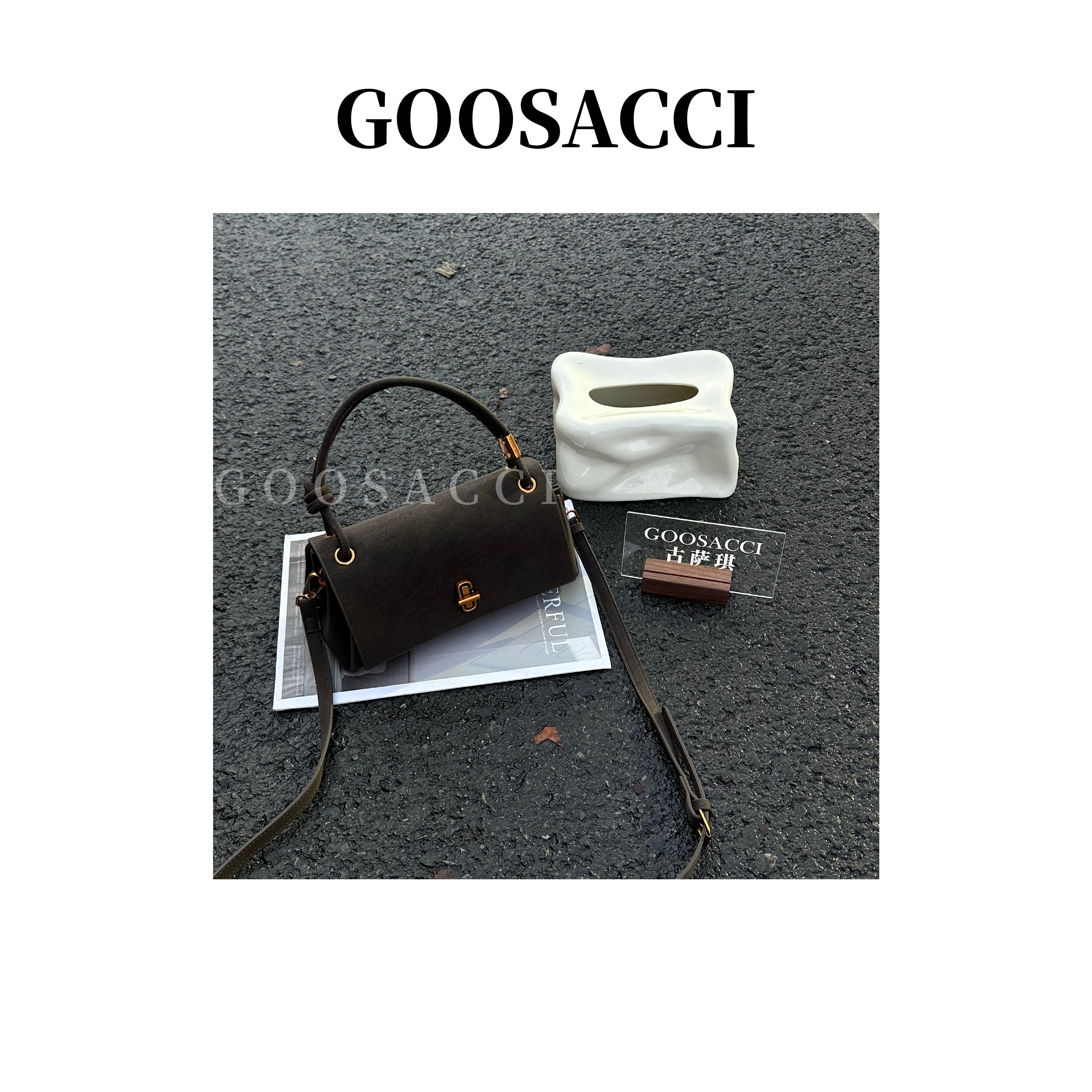 防刮小众水桶包防盗女士通勤风单肩包可折叠防脏新款2025简约