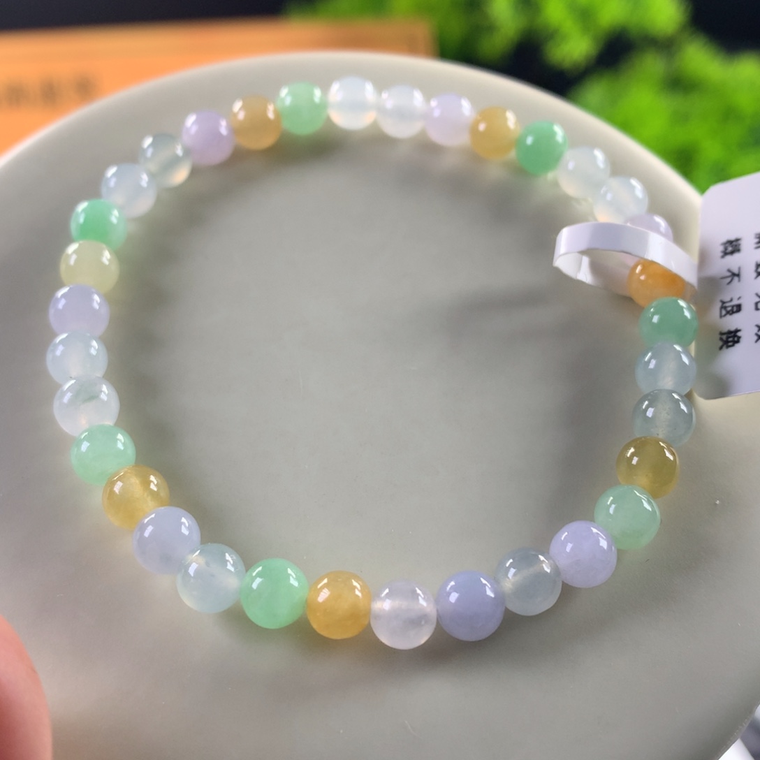 翡翠未镶嵌手链卡5.5