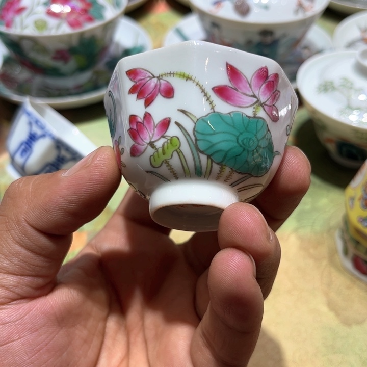 纯手绘精品盖碗杯