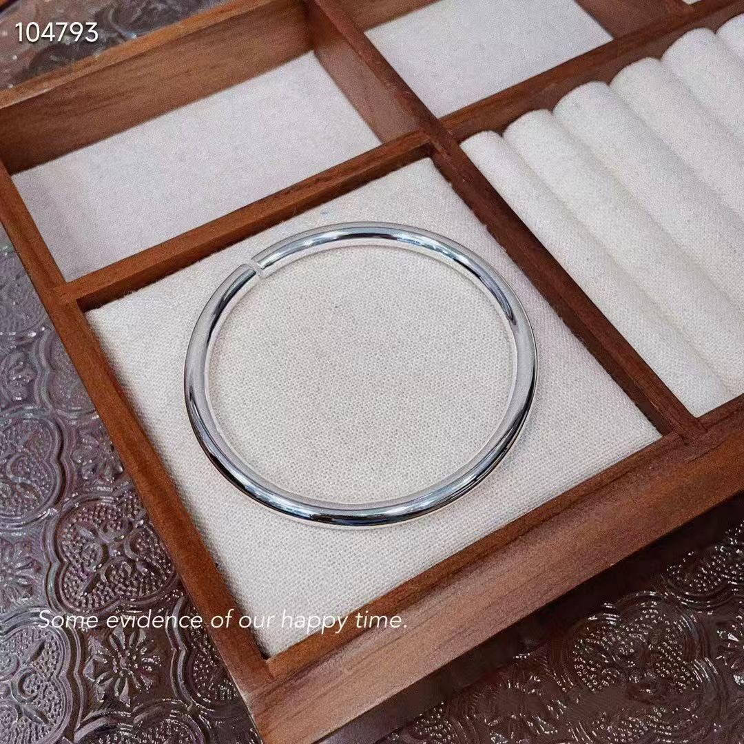 足银手镯 999.9正品国标1号银50g开口手镯