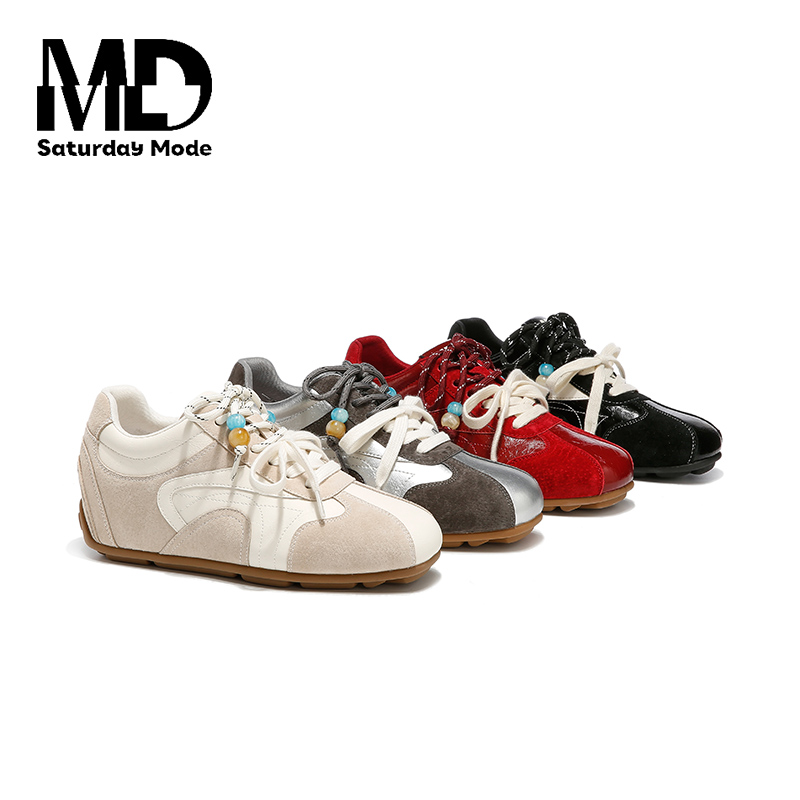 【SISSI专属】SATURDAYMODE【吐司面包】秋季休闲女士真皮德训鞋S19