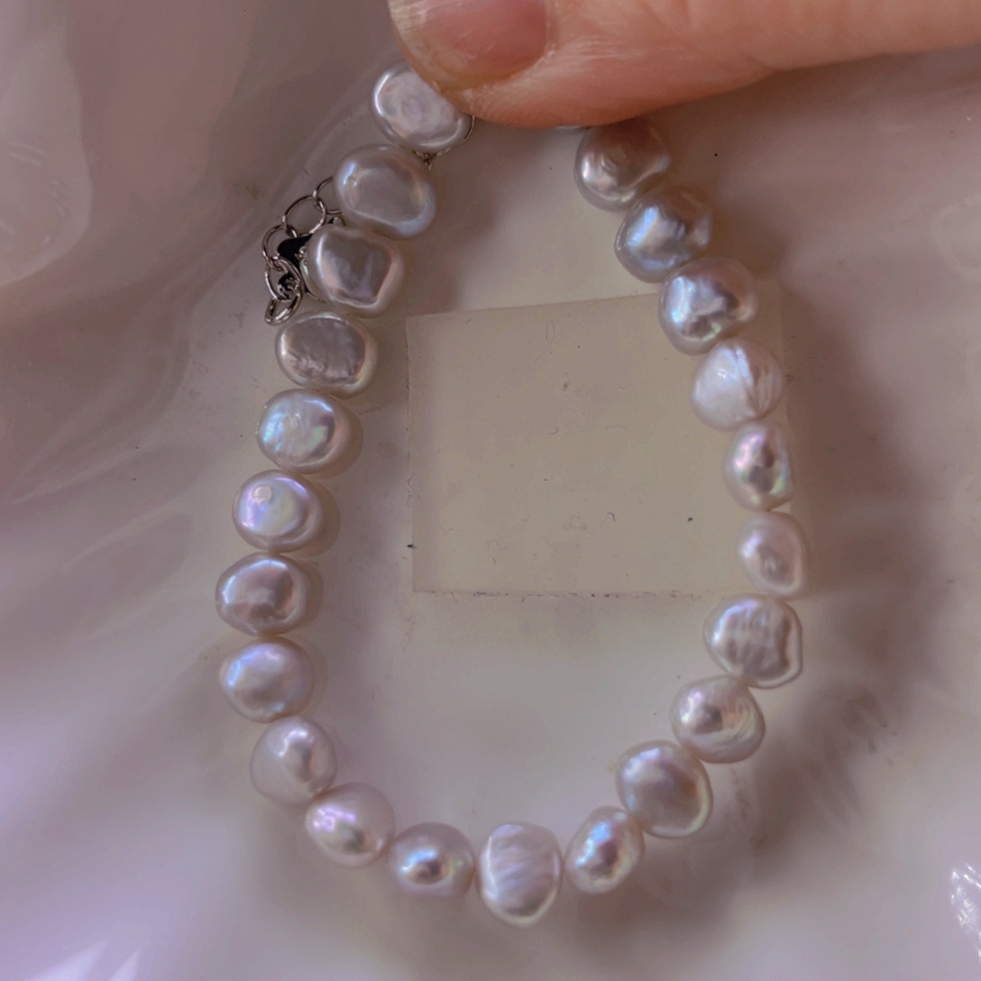 淡水珍珠手绳合金