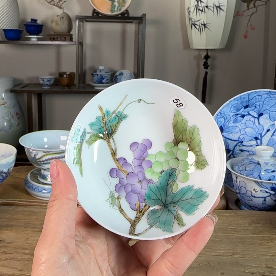 杯景德镇陶瓷柴烧多人