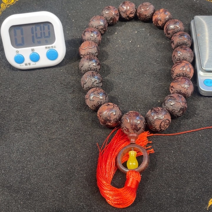 檀香紫檀（小叶紫檀）胜*雕刻手持3