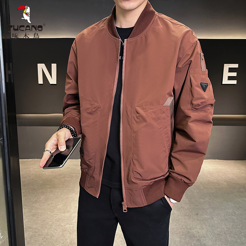 TUCANO/啄木鳥2025春季新款男士棒球领领夹克时尚百搭档次帅气