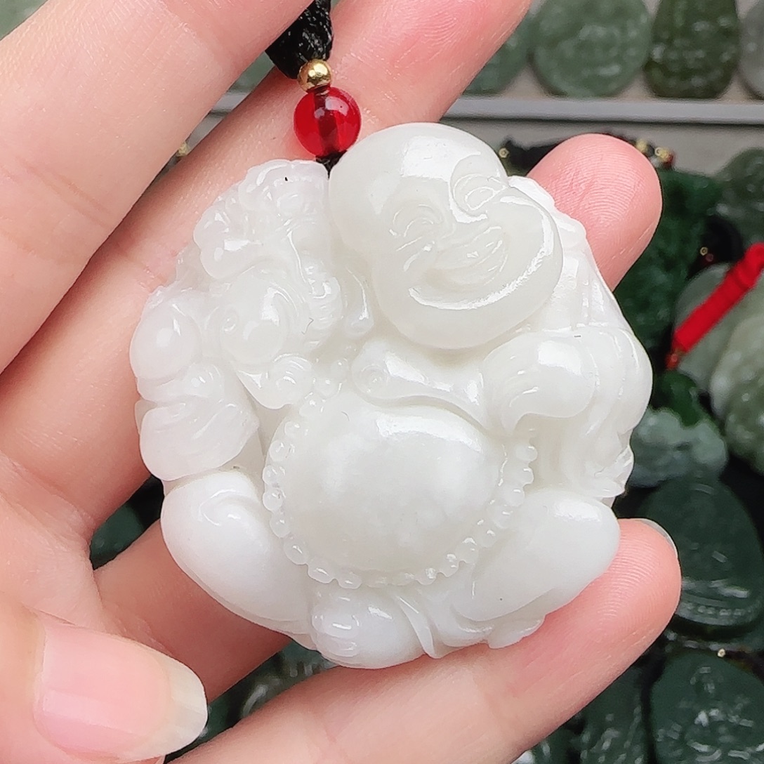 和田玉未镶嵌颈饰