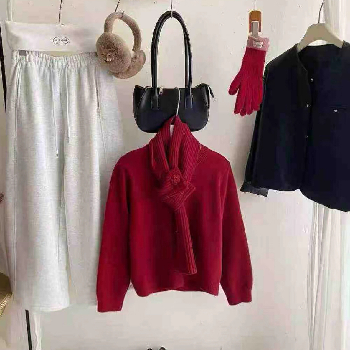 多多时尚秋冬季氛围感裤子连衣裙上衣