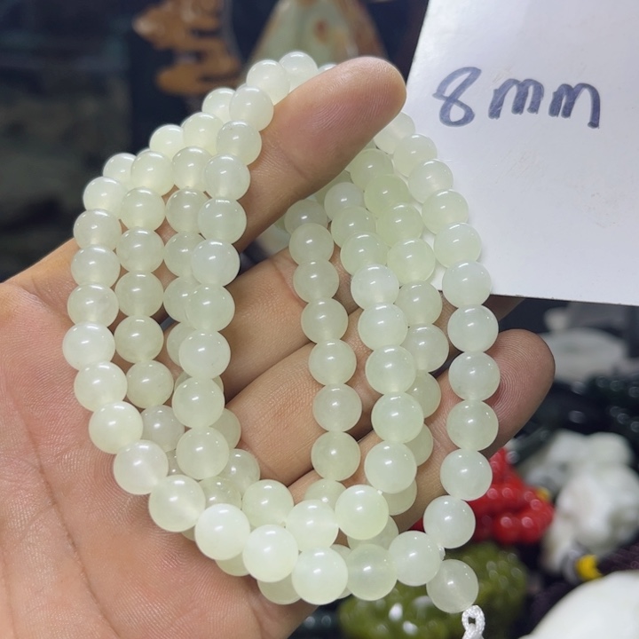 蛇纹石玉项链未镶嵌