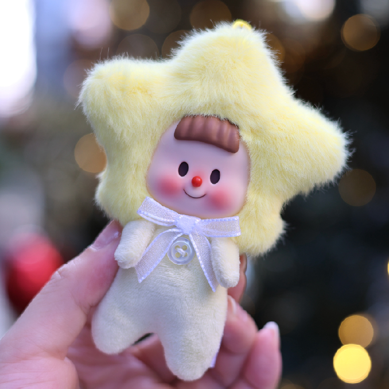 多多妹【新品】许愿星/姜饼人—精品毛绒吊卡萌系圣诞新年好礼