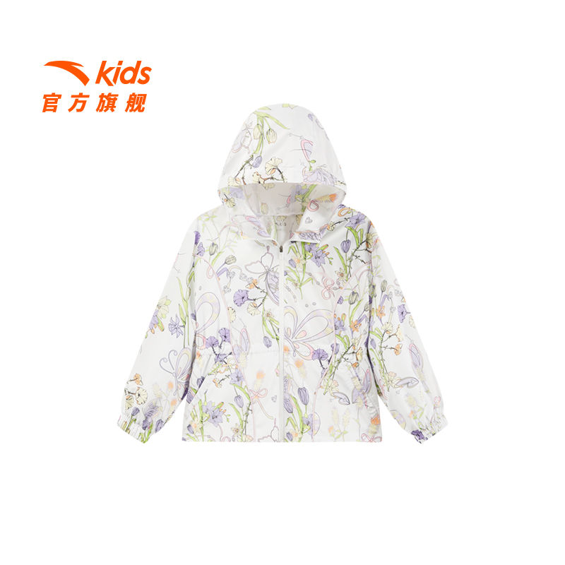 安踏儿童男小童运动上衣2025新款上新透气舒适儿童运动9607女童