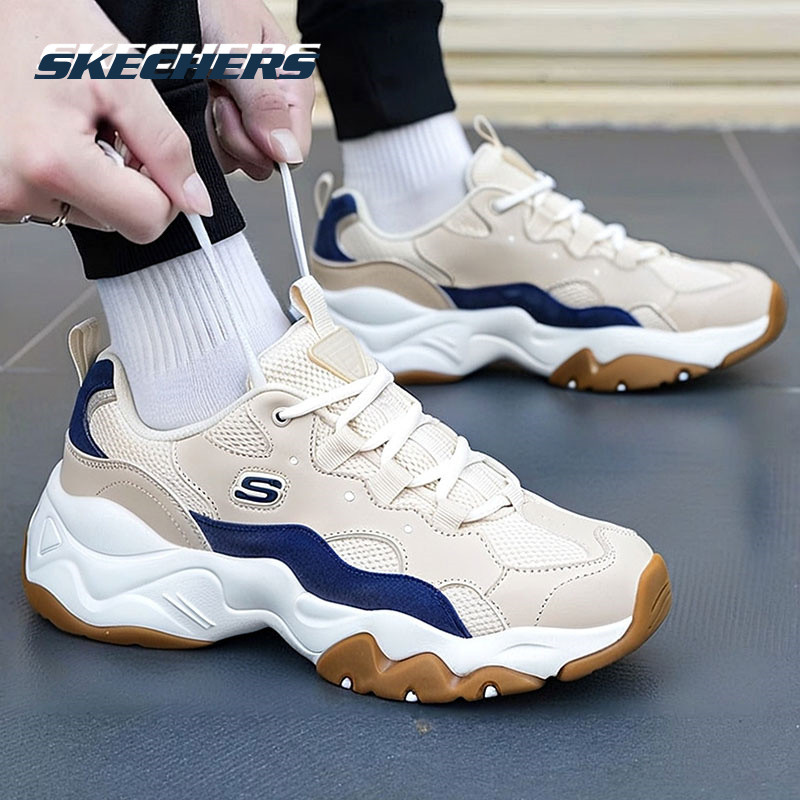 斯凯奇男鞋2025秋冬季新款厚底增高潮流老爹鞋韩版时尚百搭运动鞋