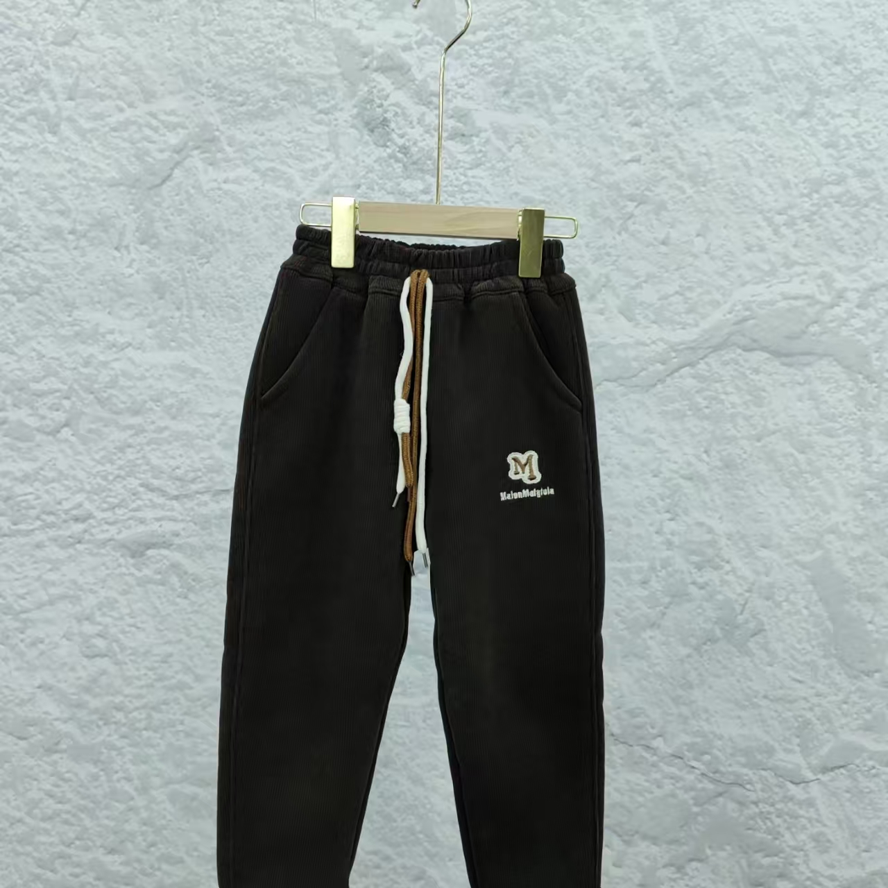 酷齐贝贝绒加厚羊羔毛裤子随机