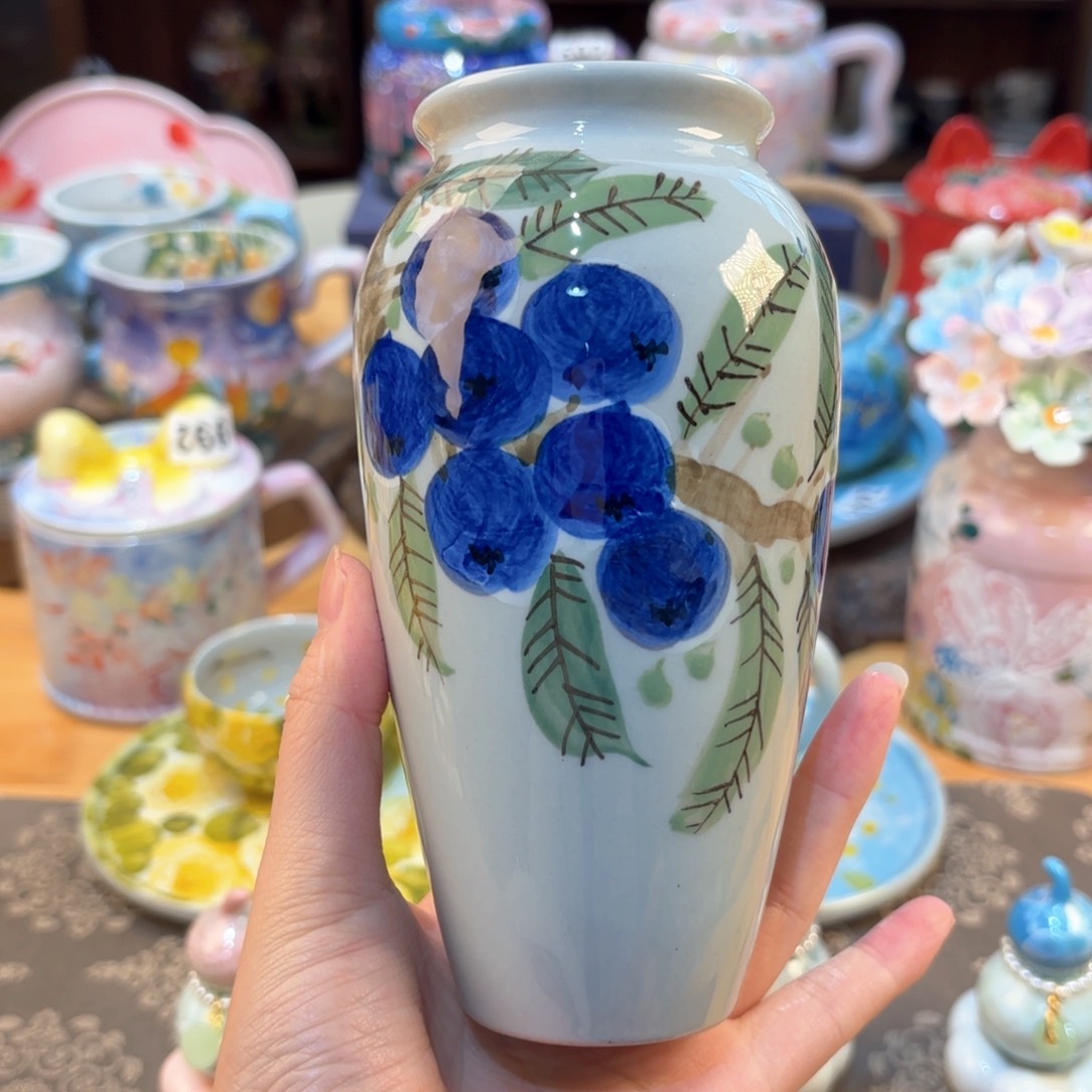 景德镇手绘高温釉下彩陶瓷茶具