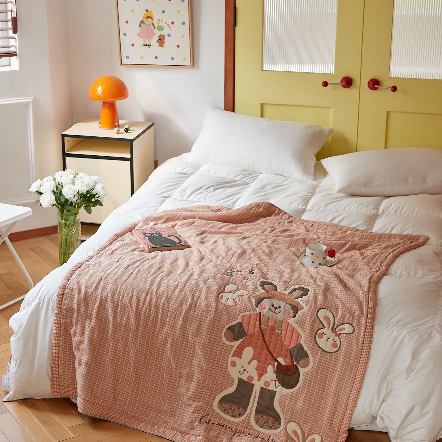 【啊布布】韩版私人订制高端超柔纱布加厚秋冬被四季被