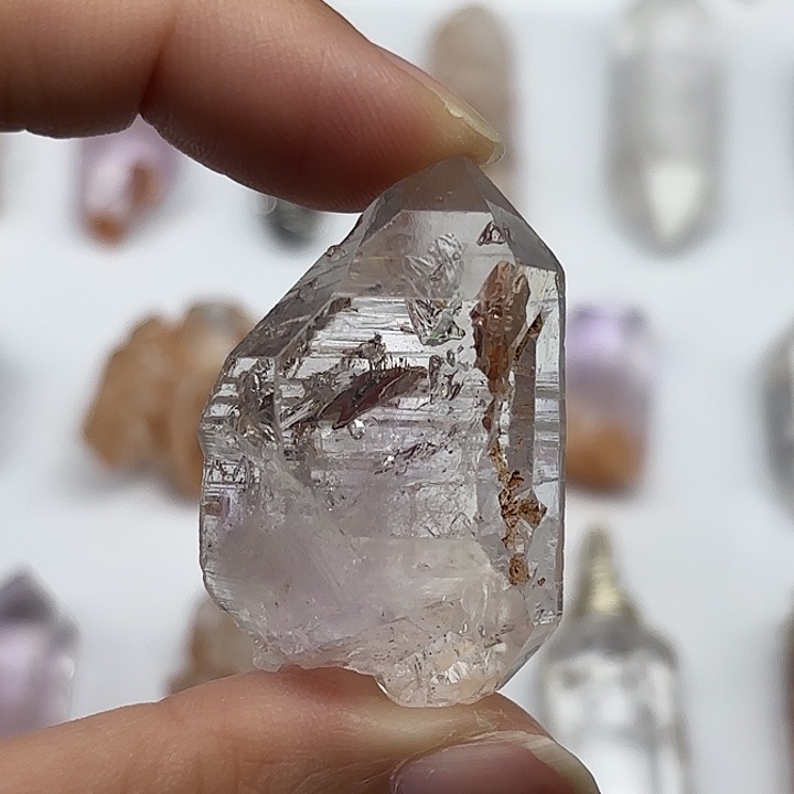 水晶颈饰未镶嵌红泥闪灵钻40mm+