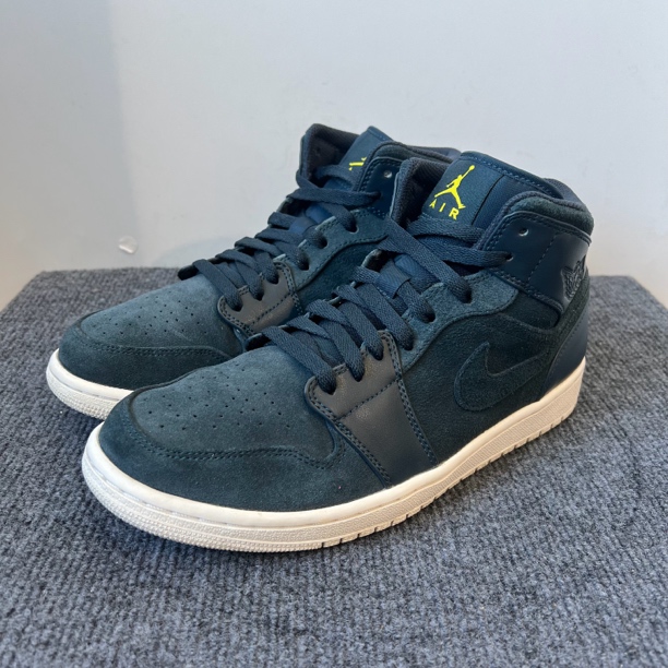 43码 AJ1 二手正品 舒适休闲 中帮 男款 蓝色