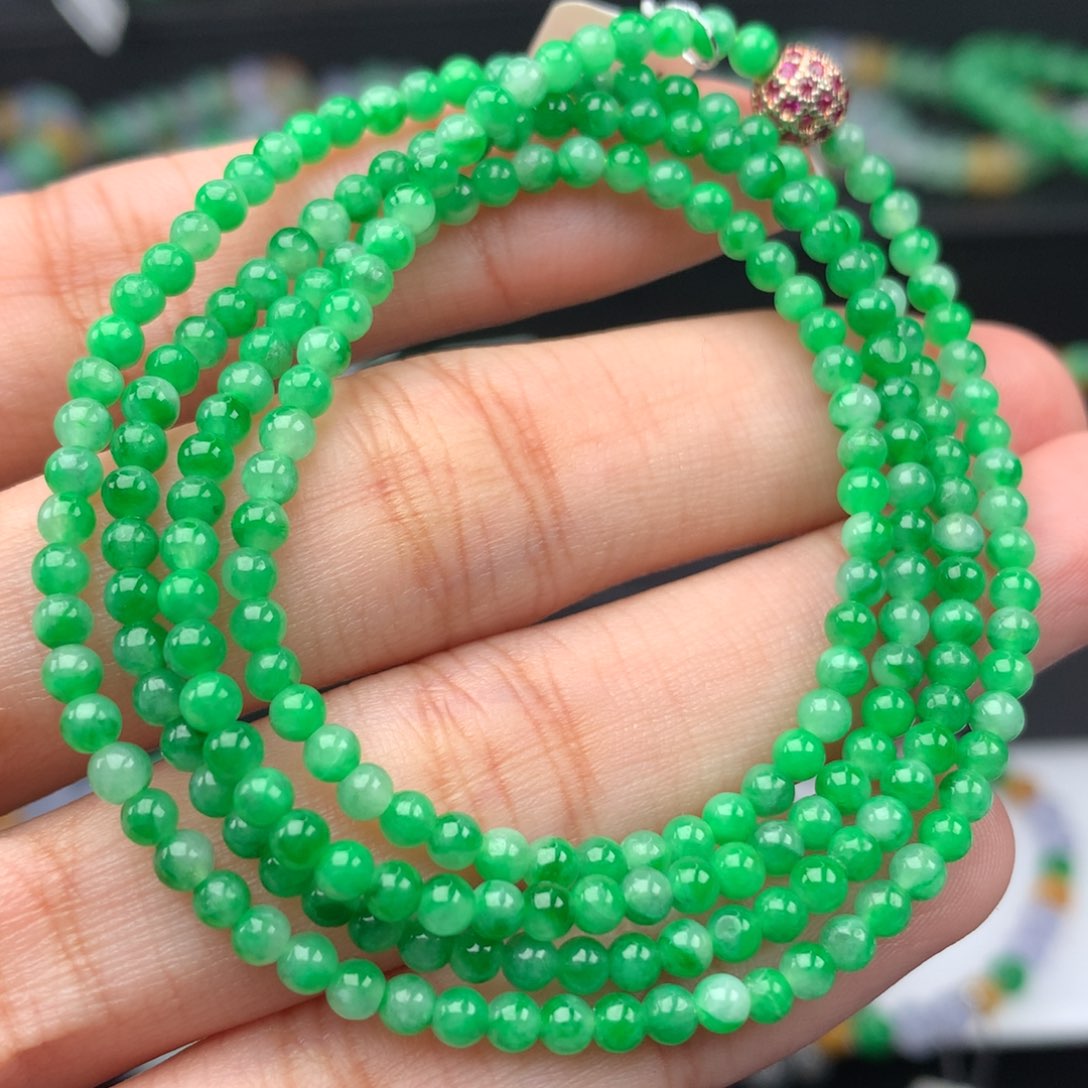 翡翠手链未镶嵌卡