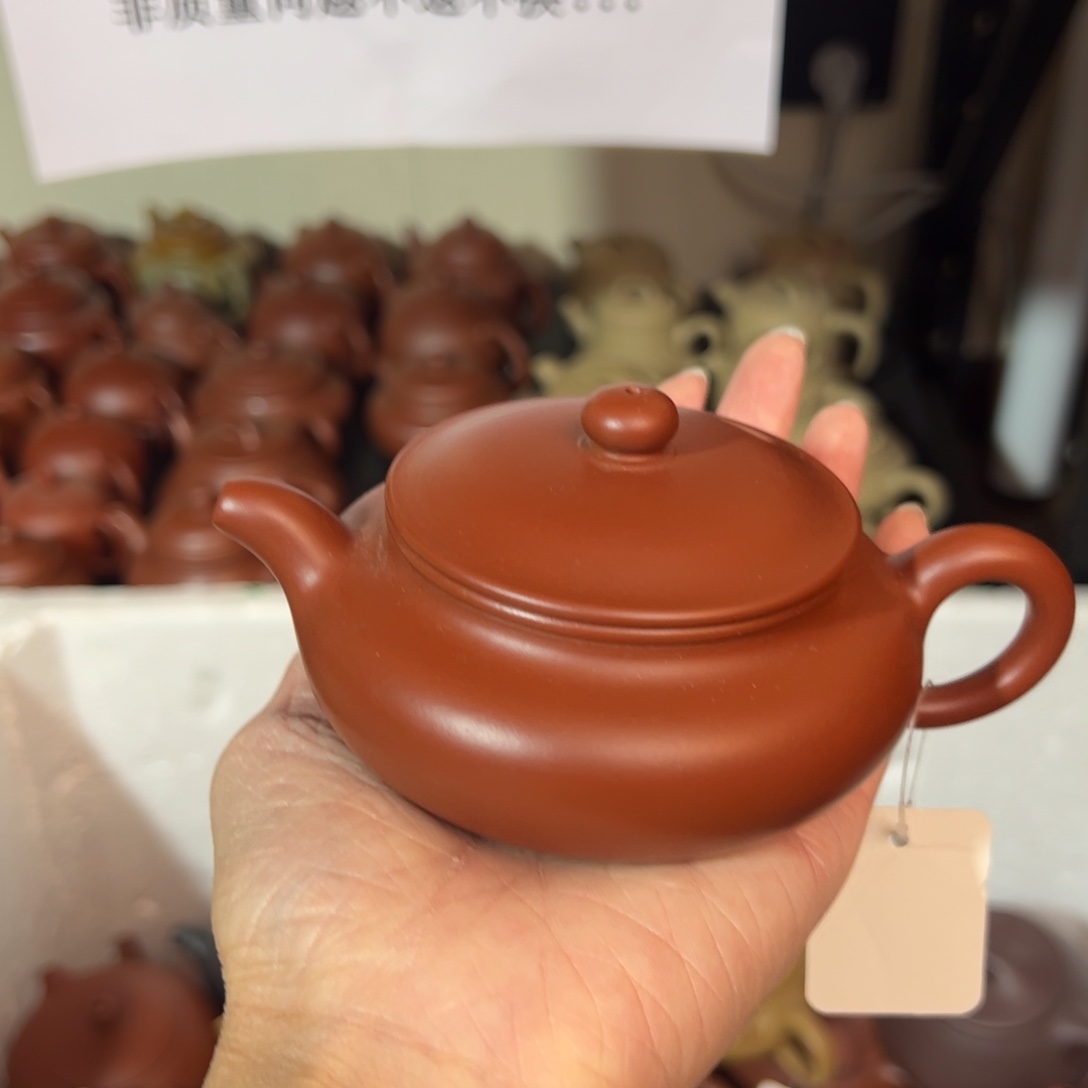 紫砂茶壶宜兴紫砂壶朱泥
