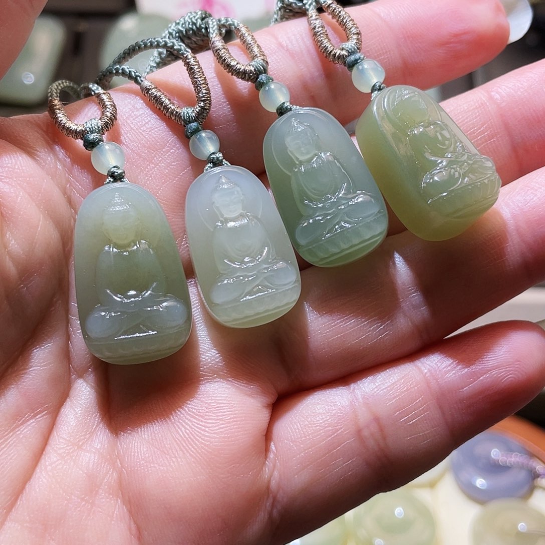 和田玉吊坠(不含链)未镶嵌多样性发1