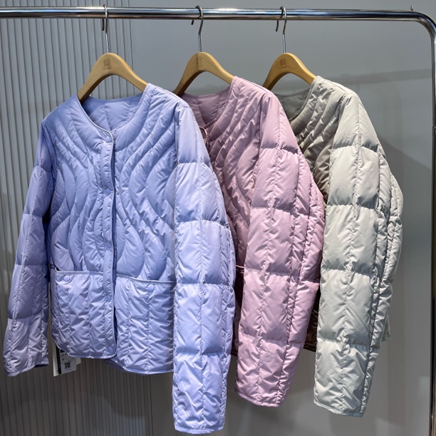 水淼25年冬季新款1870-时尚百搭 无领轻薄羽绒服